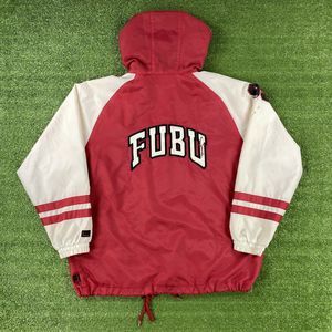 VTG 90's FUBU Spell Out Hooded Windbreaker Jacket